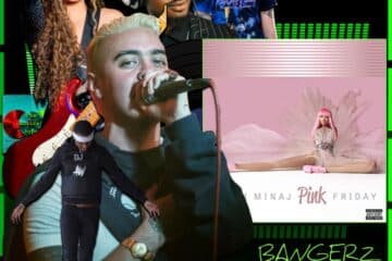 Nicki Minaj, Did it On’em: Bangerz N Bopz 🔥 No. 32 (2025) [📷: Brent Faulkner / The Musical Hype; Cash Money; Bigshow Lamar Campton, Daniel Duarte, Eduardo López from Pexels; AcatXIo, djexpectations, OpenClipart-Vectors, Thai Zeo from Pixabay]