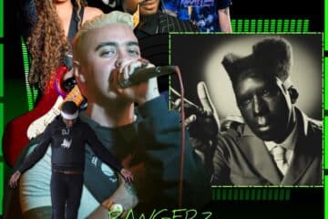 Tyler, The Creator, Take Your Mask Off: Bangerz N Bopz 🔥 No. 45 (2025) [📷: Brent Faulkner / The Musical Hype; Columbia; Bigshow Lamar Campton, Daniel Duarte, Eduardo López from Pexels; AcatXIo, djexpectations, OpenClipart-Vectors, Thai Zeo from Pixabay]