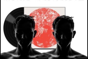 Owen Pallett, Lewis Takes Off His Shirt: Wacky Wednesday No. 28 (2025) [📷: Brent Faulkner / The Musical Hype; Domino Recording Co Ltd; Rich The Barber Font from Font Space; Wendel Natan from Pexels; AcatXlo, OpenClipart-Vectors from Pixabay]