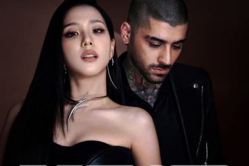 JISOO & ZAYN, EYES CLOSED [📷: Warner]
