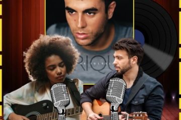 Enrique Iglesias & Whitney Houston, Could I Have This Kiss Forever: Dazzling Duets No. 28 (2025) [📷: Brent Faulkner / The Musical Hype; Interscope; cottonbro studio, Sachith Ravishka Kodikara from Pexels; andresilva5, OpenClipart-Vectors from Pixabay]