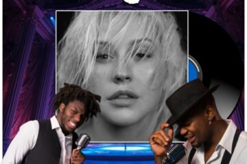 Christina Aguilera & Demi Lovato, Fall In Line: Dazzling Duets No. 13 (2026) [📷: Brent Faulkner / The Musical Hype; RCA; ANTONI SHKRABA production from Pexels; Clker-Free-Vector-Images, Gordon Johnson from Pixabay]