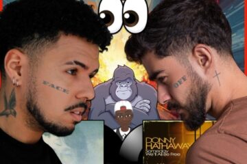 John Lennon vs. Donny Hathaway: Face Off No. 9 (2026) [📷: Brent Faulkner / The Musical Hype; EMI Records Ltd, Rhino Entertainment Company; fotografoedsonj ed, Marlon Schmeiski from Pexels; Clker-Free-Vector-Images, Gordon Johnson from Pixabay]