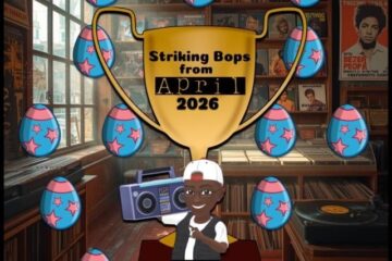 Striking Bops from April 2026 (2026) [📷: Brent Faulkner / The Musical Hype; Gordon Johnson, OpenClipart-Vectors from Pixabay]