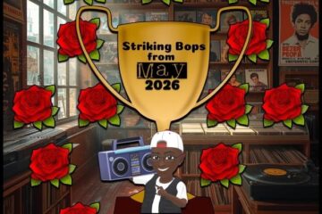 Striking Bops from May 2026 [📷: Brent Faulkner / The Musical Hype; Canva AI; Gordon Johnson, OpenClipart-Vectors from Pixabay]