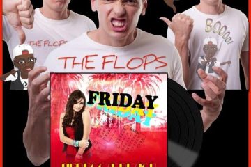 Rebecca Black, Friday: The Flops No. 3 (2026) [📷: Brent Faulkner / The Musical Hype; Rebecca Black; Will Oliveira from Pexels; Gordon Johnson, OpenClipart-Vectors from Pixabay]