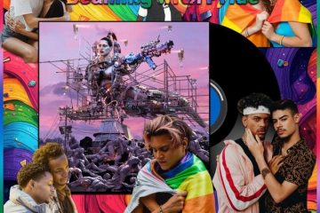 Arca & Planningtorock, Queer: Beaming with Pride No. 71 (2026) [📷: Brent Faulkner/ The Musical Hype; Arca / XL Recordings Ltd.; Cristyan Bohn, Ketut Subiyanto, Luis Morales Torres, SHVETS production, Uriel Mont from Pexels; Clker-Free-Vector-Images, Gordon Johnson, Wolfgang Eckert from Pixabay]