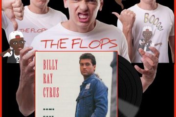 Billy Ray Cyrus, Achy Breaky Heart: The Flops No. 6 (2026) [📷: Brent Faulkner / The Musical Hype; Mercury Records; Will Oliveira from Pexels; Gordon Johnson, OpenClipart-Vectors from Pixabay]