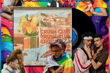 Crush Club, Girl, Hold Tight (Marsha P): Beaming with Pride No. 67 (2026) [📷: Brent Faulkner/ The Musical Hype; Crush Club NYC LLC; Cristyan Bohn, Ketut Subiyanto, Luis Morales Torres, SHVETS production, Uriel Mont from Pexels; Clker-Free-Vector-Images, Gordon Johnson, Wolfgang Eckert from Pixabay]