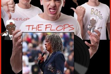 Martha Reeves, The Star-Spangled Banner: The Flops No. 5 (2026) [📷: Brent Faulkner / The Musical Hype; Will Oliveira from Pexels; Gordon Johnson, OpenClipart-Vectors from Pixabay]